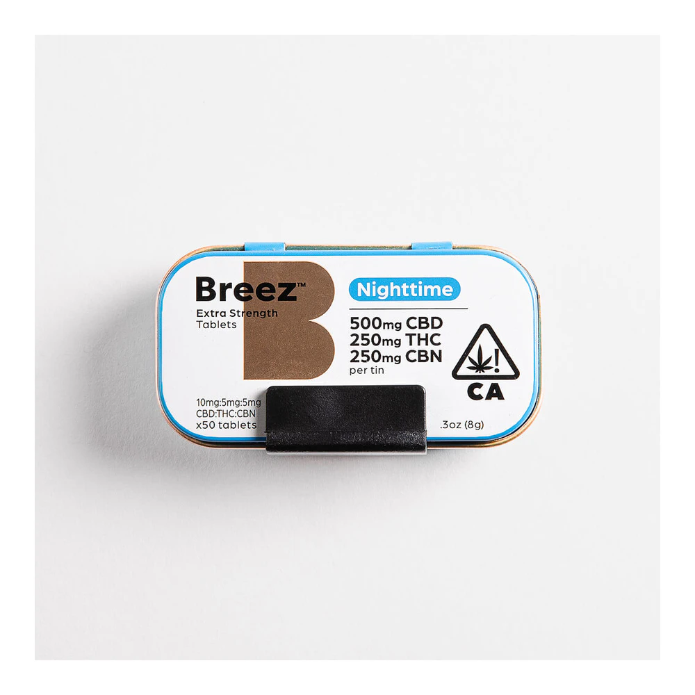 Breez - Breez | Extra Strength Tablet | Nighttime | 500mg CBD : 250mg THC : 250mg CBN Main Image