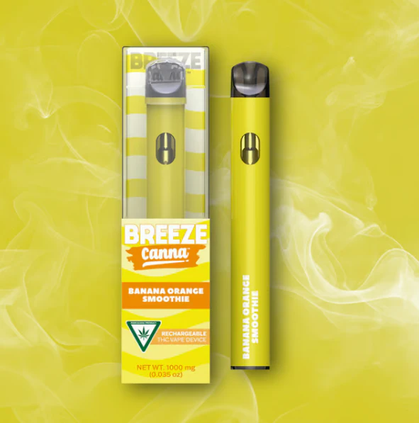 Breeze Canna - Banana Orange Smoothie Rechargeable Vape - 1g Main Image