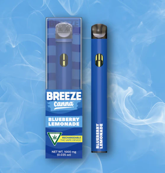 Breeze Canna - Blueberry Lemonade Rechargeable Vape - 1g Main Image