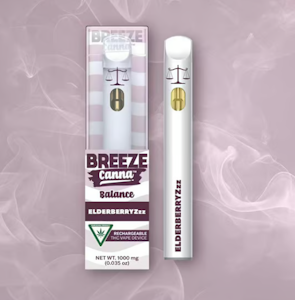 Breeze Canna - Elderberryzzz Balance Rechargeable Vape - 1g