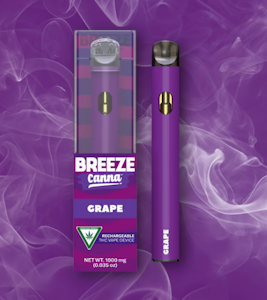 Breeze Canna - Grape Rechargeable Vape - 1g
