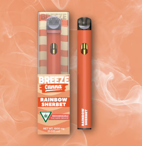 Breeze Canna - Rainbow Sherbert Rechargeable Vape - 1g