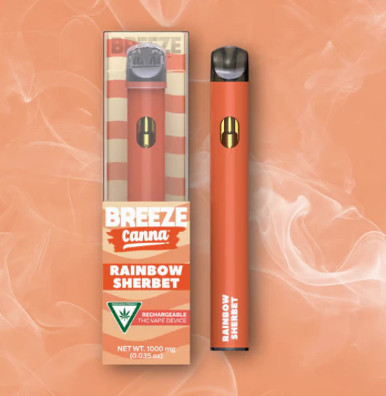 Breeze Canna - Rainbow Sherbert Rechargeable Vape - 1g Main Image