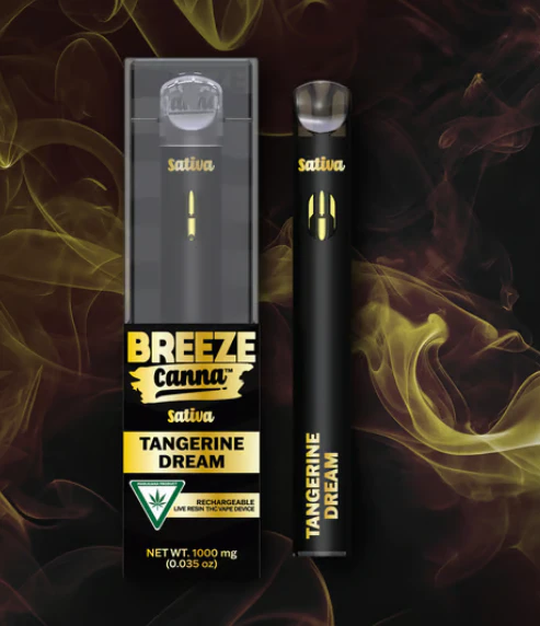 Breeze Canna - Tangerine Dream Live Resin Rechargeable Vape - 1g Main Image