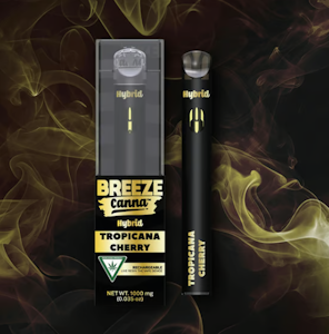 Breeze Canna - Tropicana Cherry Live Resin Rechargeable Vape - 1g