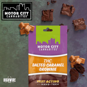 Motor City Cannabites Salted Caramel Brownie 200mg