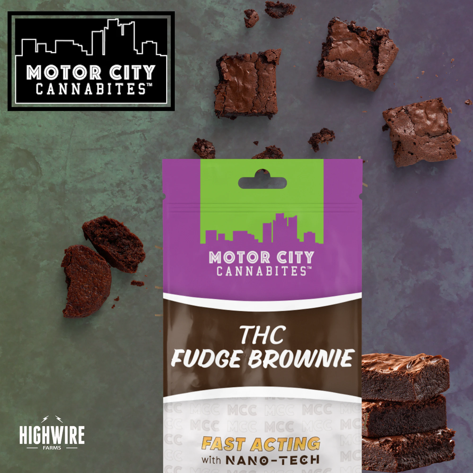 Motor City Cannabites - Motor City Cannabites Fudge Brownie 200mg Main Image
