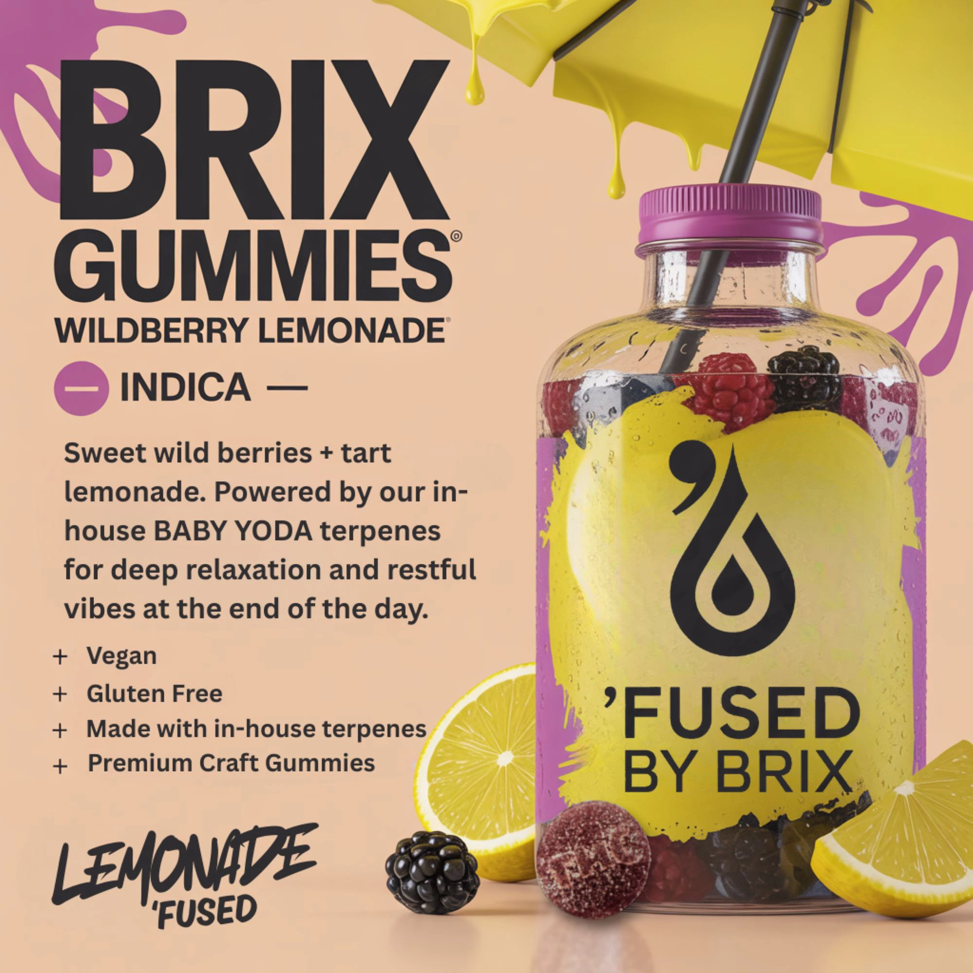 BRIX - Wild Berry Lemonade Gummies (I) 00381 Main Image