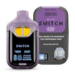 BTQ Switch - Purple Berry x Mango Runtz | Indica x Indica | Liquid Live Diamonds | Disposable | 2g (BTQ Switch)