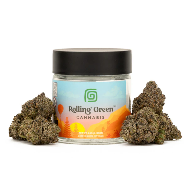 Rolling Green Cannabis - Rolling Green - Bubba Kush - 29.36% THC - 3.5g - Dry Flower Main Image