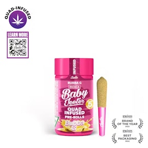 Baby Jeeter - Bubba G .5G ROSIN Infused Pre-Rolls (5 Pack)