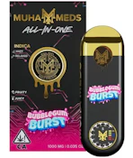 Bubblegum Burst | Muha Meds | 3rd Gen Distillate Disposable | 1g
