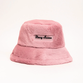 Fuzzy Bucket Hat Pink