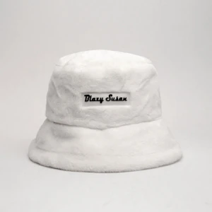 BLAZY SUSAN - Fuzzy Bucket Hat White