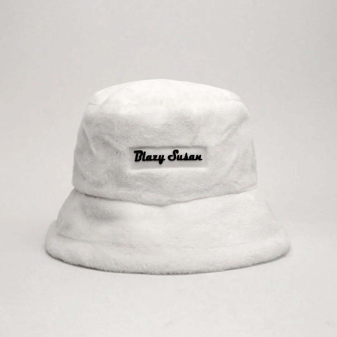 Blazy Susan - Fuzzy Bucket Hat White Main Image