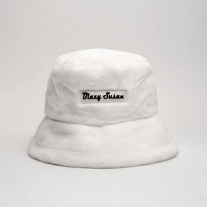 Blazy Susan - Fuzzy Bucket Hat White