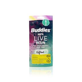 BUDDIES - Vape Pen - Amnesia - Live Resin - 1G
