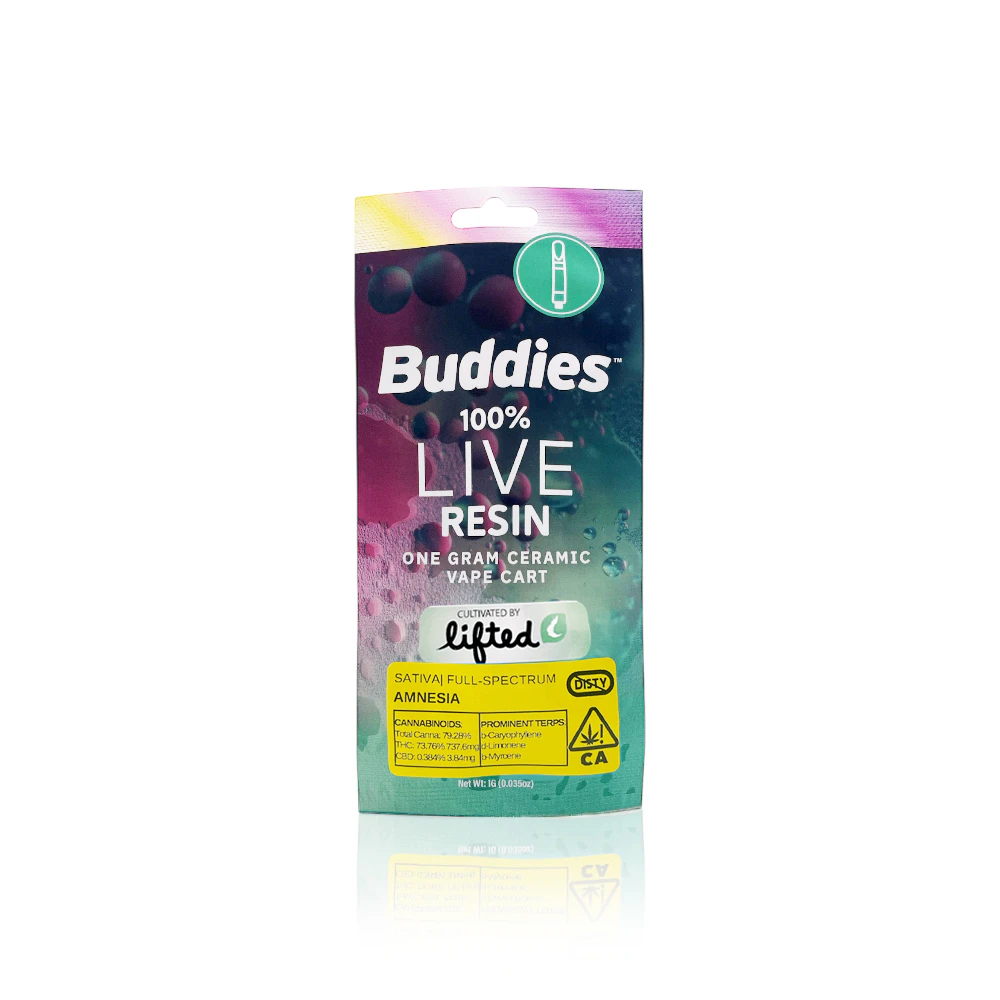Buddies Brand - BUDDIES - Vape Pen - Amnesia - Live Resin - 1G Main Image