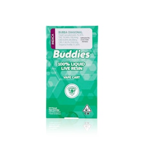 BUDDIES - Vape Pen - Bubba Diagonal - Live Resin - 1G
