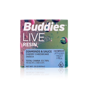 BUDDIES - Concentrate - Cherry Cheesecake - Live Resin Diamonds & Sauce - 1G