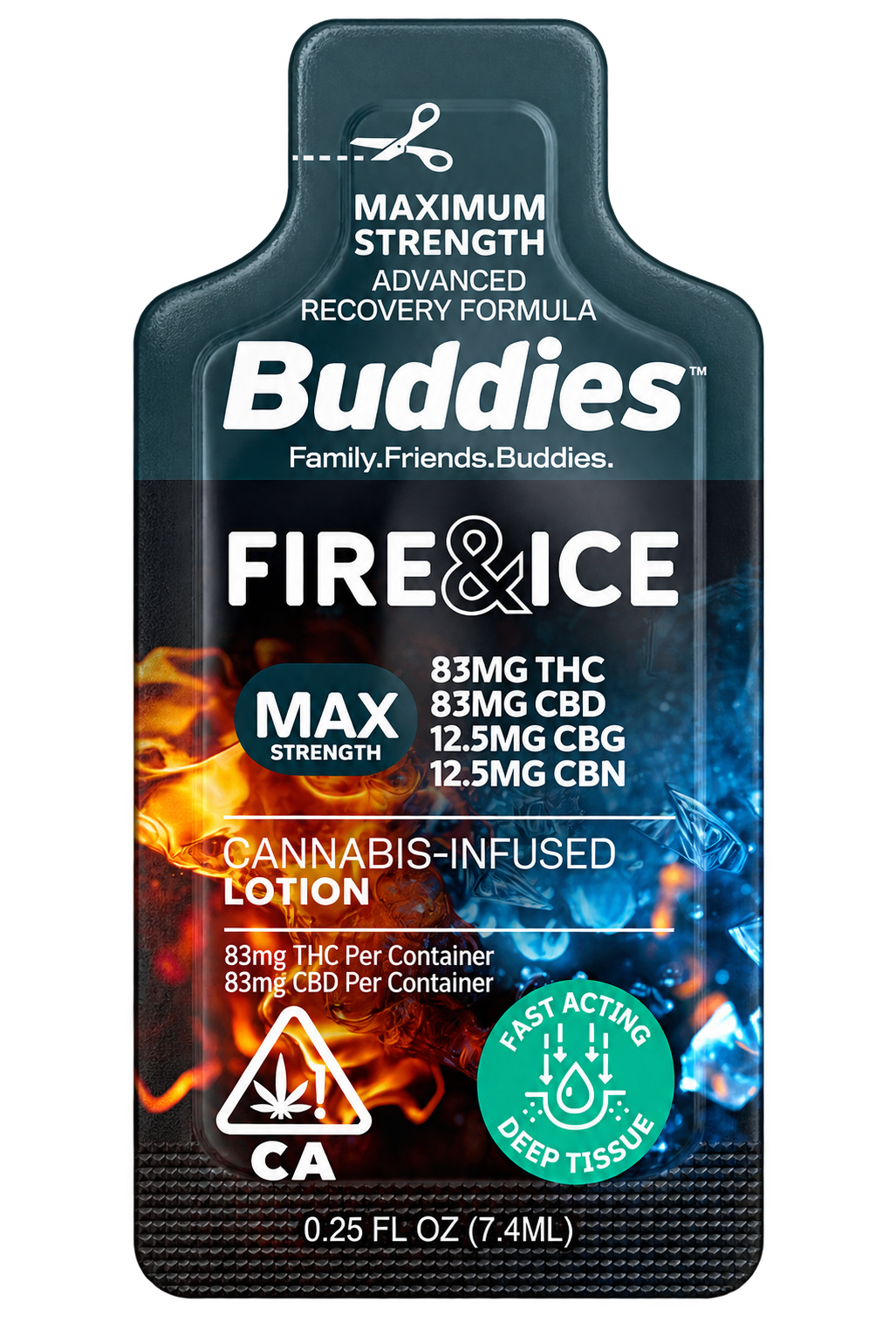 Buddies | Fire & Ice MAX THX/CBD/CBG/CBN | Trial Size