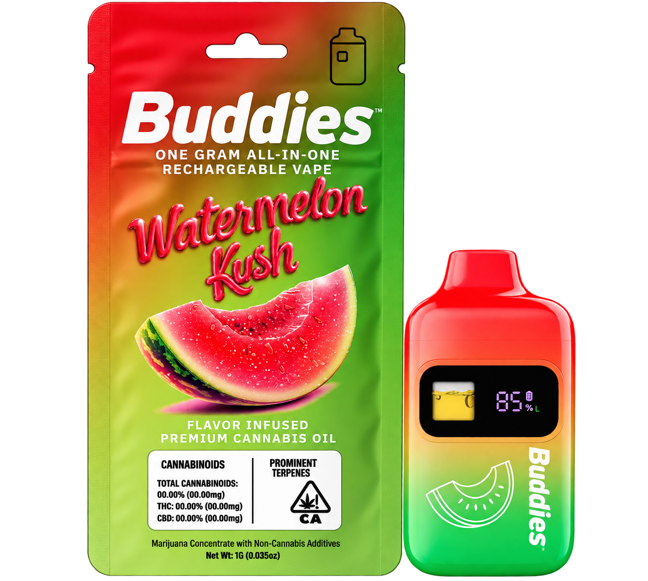 Buddies | Watermelon Kush | Flavor Infused | All-In-One