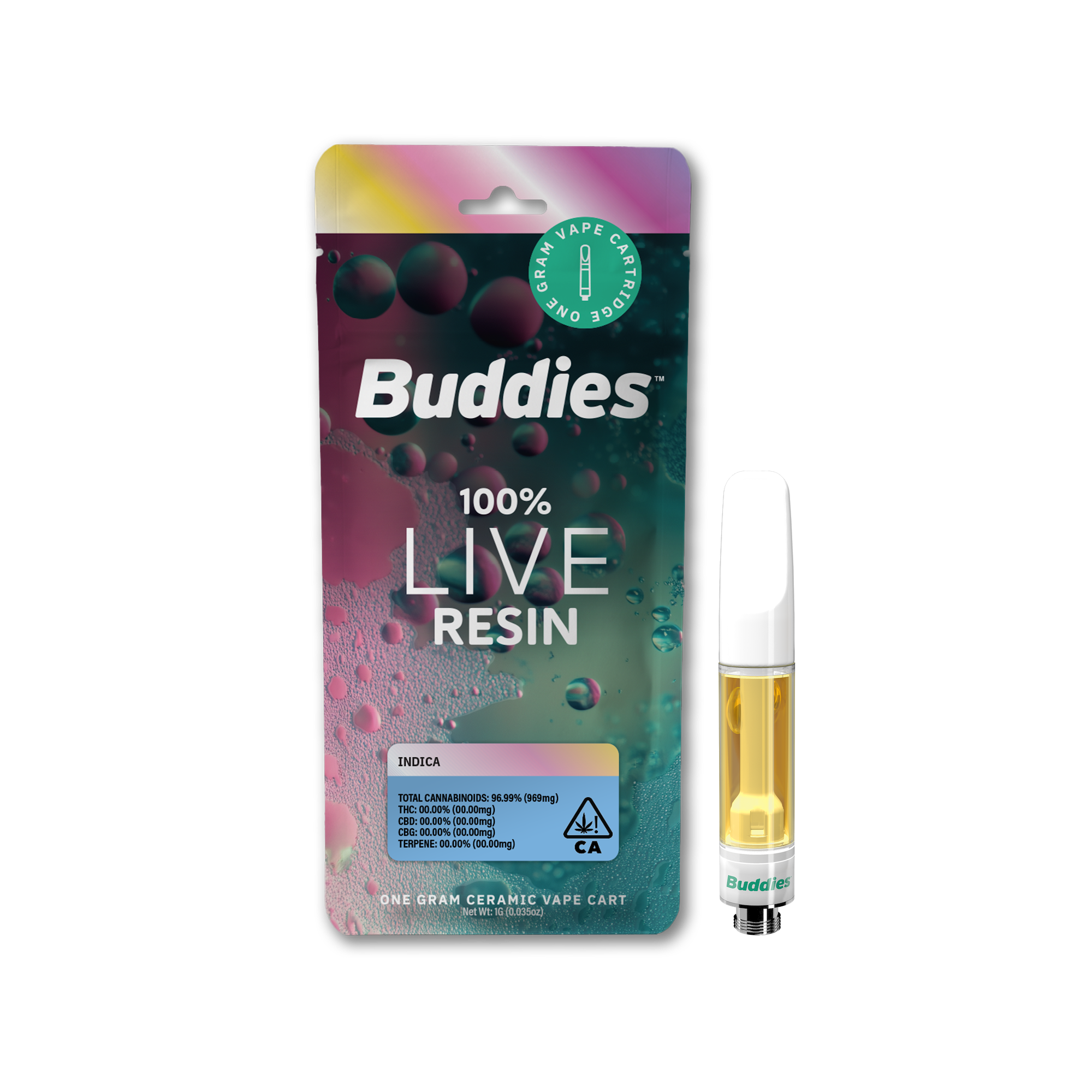 Buddies | Garlic Juice | Live Resin | Cartridge