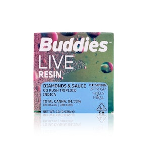 BUDDIES - Concentrate - OG Kush Triploid - Live Resin Diamonds & Sauce - 1G