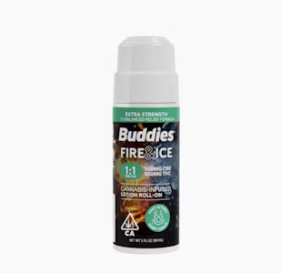 Buddies - [Buddies] Roll-On 3oz - 1000mg - Fire & Ice 1:1 (CBD:THC)