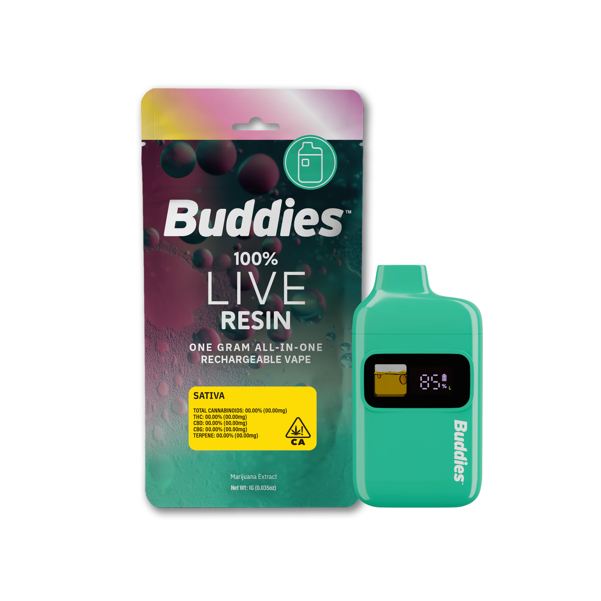 Buddies Brand - Buddies | Raspberry Parfait | Live Resin | All-in-One Main Image