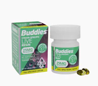 [Buddies] Live Resin Soft Gels 40 Count - 1000mg - Sativa 25mg
