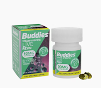 [Buddies] Live Resin Soft Gels 20 Count - 1000mg - Sativa 50mg