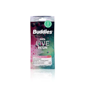 BUDDIES - BUDDIES - Vape Pen - Sour Strawberry - Live Resin - 1G