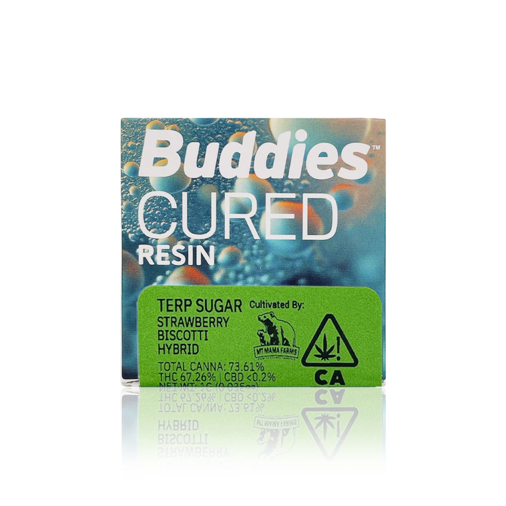 Buddies Brand - BUDDIES - Concentrate - Strawberry Biscotti - Cured Resin Terp Sugar - 1G Main Image