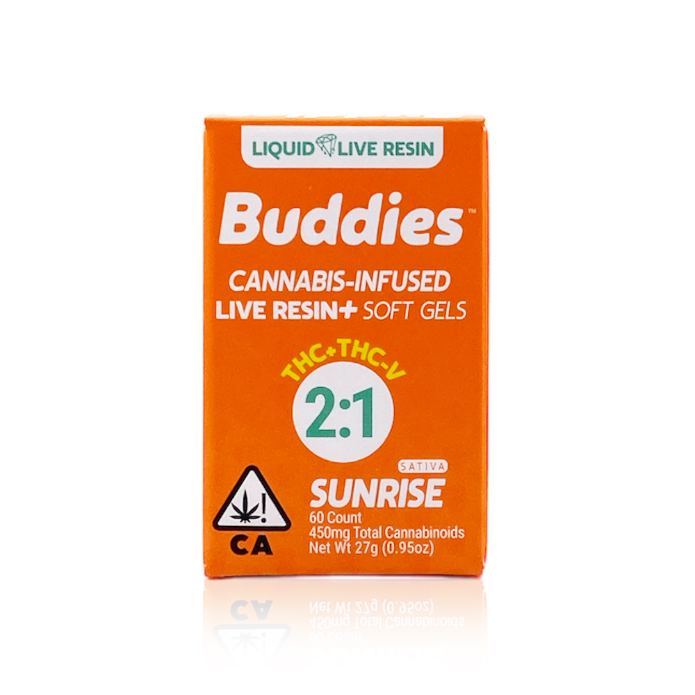 BUDDIES - Capsules - Sunrise - THC:THCv - 2:1 - Liquid Li...