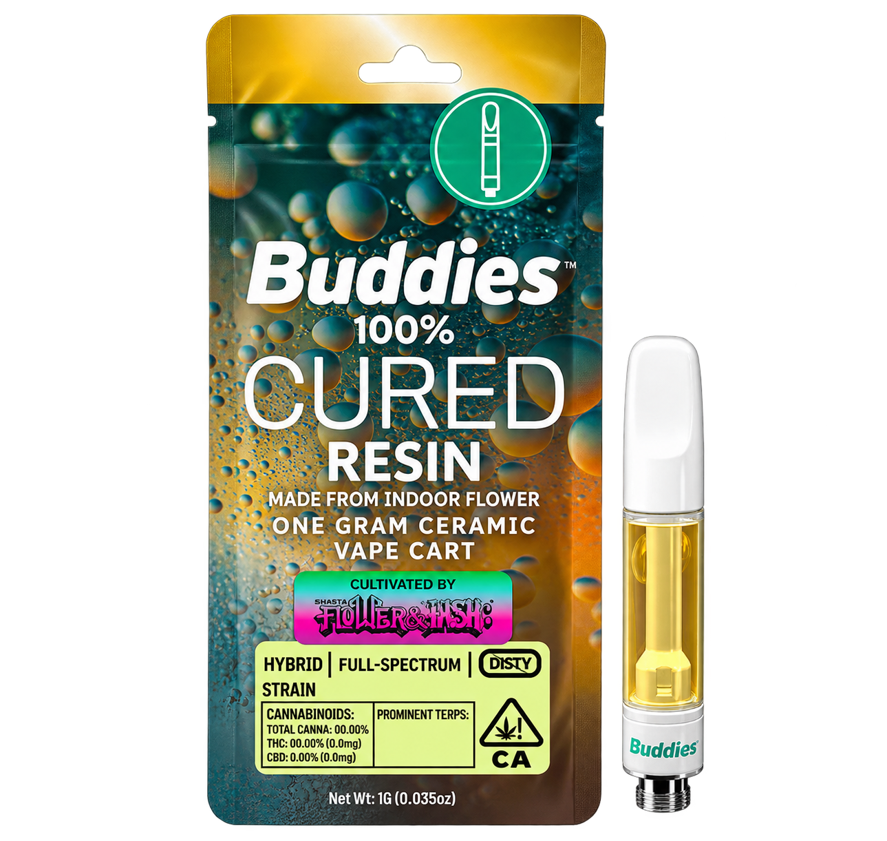 Buddies x Flowers & Hash | Super Boof | Cured Resin | Cartridge