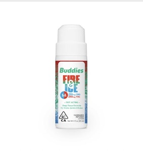 Buddies - Fire & Ice Roll-On Topical | 1:1 THC:CBD | Buddies