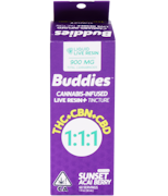 Sunset Acai Berry Live Resin (I) | 900mg 1:1:1-THC:CBN:CBD Tincture | Buddies