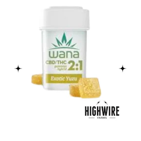 Wana Gummies Exotic Yuzu 2:1 CBD:THC