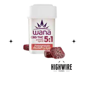Wana Brands - Wana Gummies Pomegranate Blueberry Acai 5:1