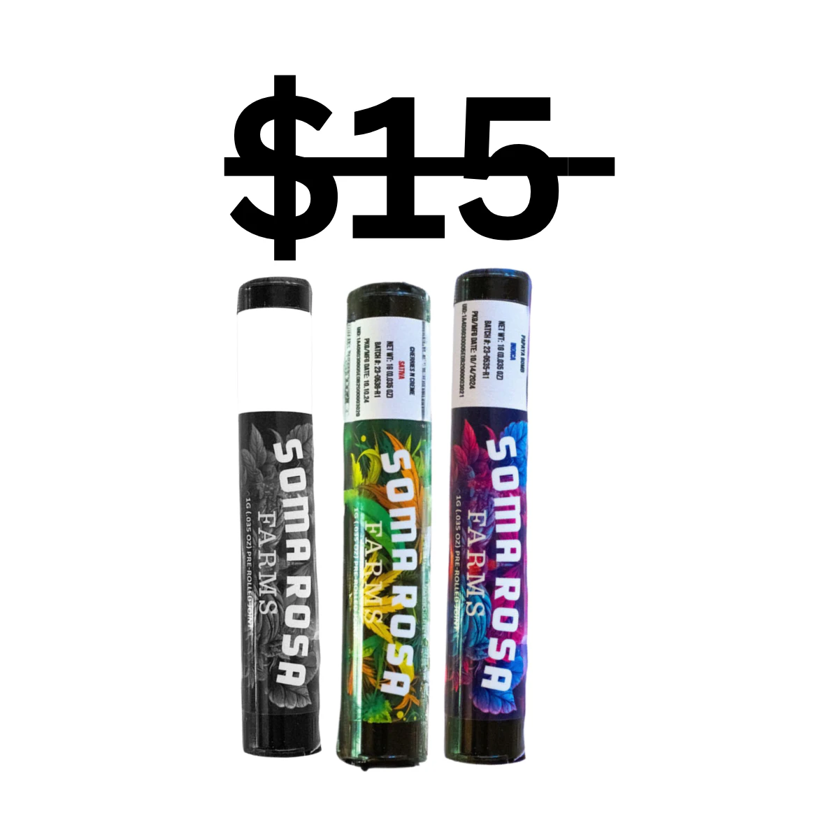 Soma Rosa - Soma Variety 3pk Prerolls Main Image