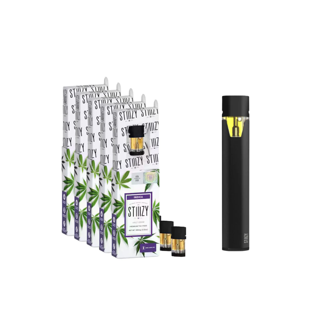 STIIIZY - Bundle 5pk: King Louis XIII 1/2g Premium Pod + Battery (2.5g) Main Image