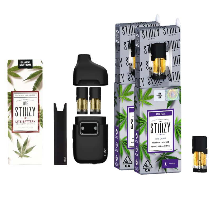 STIIIZY - Bundle Indica: STIIIZY Bar + 2 Pods + Lite Battery (2g) Main Image