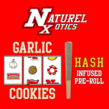Garlic Cookies - Indica | Hash Infused (Pre-Roll) - 1.0g | Naturel Xotics     -bb12