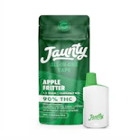 Apple Fritter -Hybrid- 90.00% THC | All-In-One Palm 1.5g (Vape) Disposable   -H3 Front