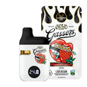[Claybourne Co.] Gold Cut Gassers Vape AIO - 1g - Strawberry C.R.E.A.M. (S)