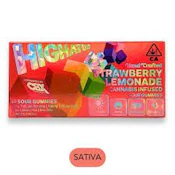 [Highatus] 10Pk THC Gummies - 100mg - Sour Strawberry Lemonade (S)