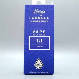 MARY'S MEDICINALS - Marys Medicinal Formula 1:1 CBN:THC Cart .5g