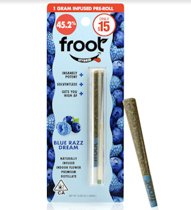 Froot - Blue Razz Dream (H) | 1g Infused Preroll | Froot