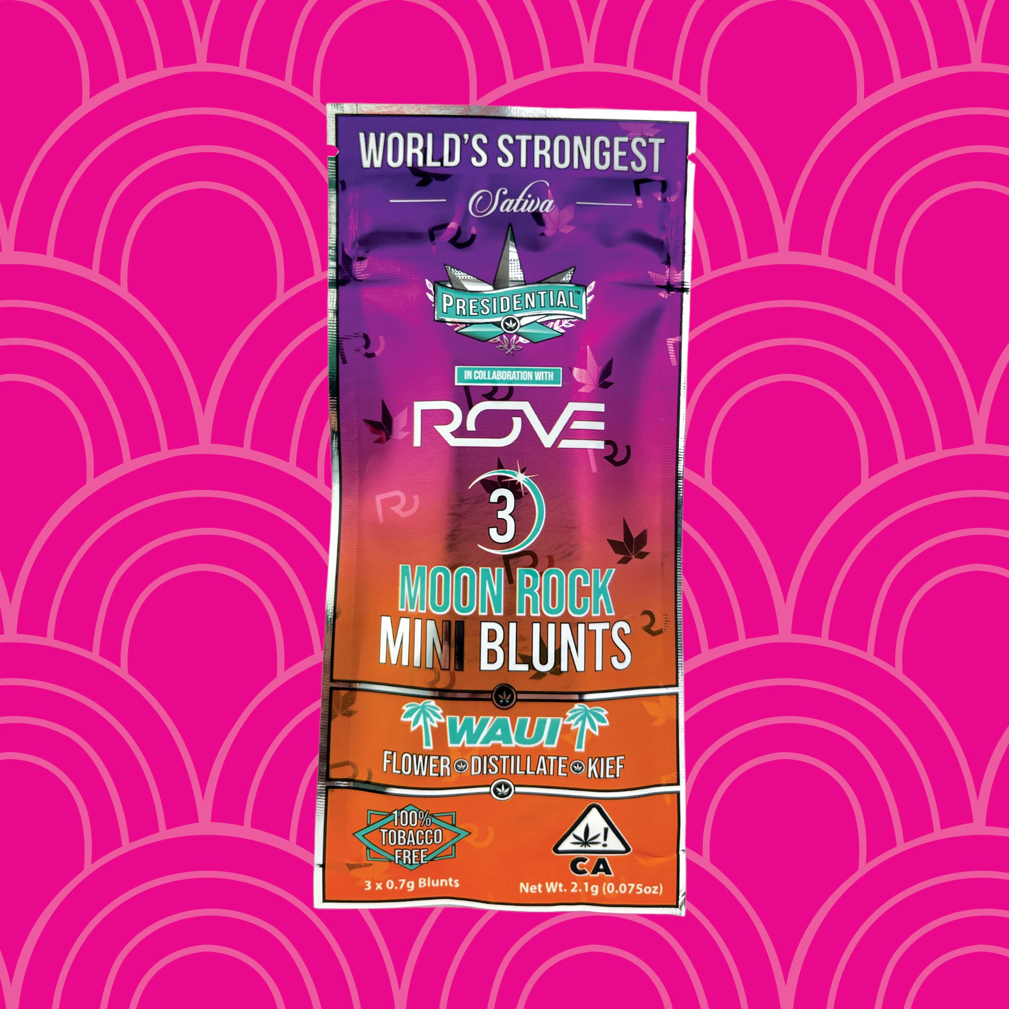Presidential - [Presidential] Infused Moonrock Mini Blunt 3 Pack - 2.1g - Waui (S) Main Image
